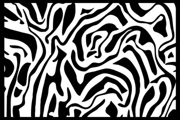 Abstract black and white pattern. For use in graphics. Minimalist illustration for printing on wall decorations