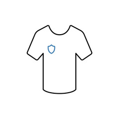 t-shirt concept line icon. Simple element illustration. t-shirt concept outline symbol design.