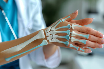 Rheumatologist diagnosing and treating autoimmune and musculoskeletal disorders. Concept of rheumatological care. Generative Ai.