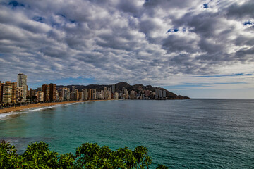 beach in the Spanish city of Benidorm Costa Blanca