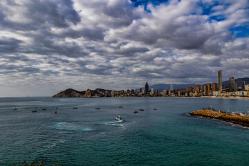 beach in the Spanish city of Benidorm Costa Blanca
