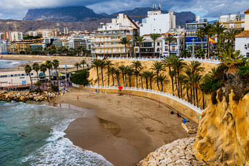 beach in the Spanish city of Benidorm Costa Blanca