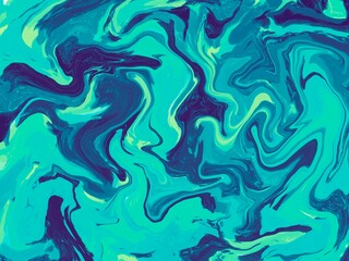 abstract image wallpaper of a breeze blue green liquid gradient background
