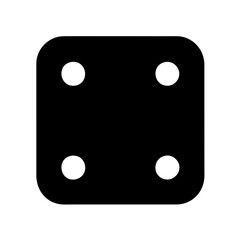 dice on a white background