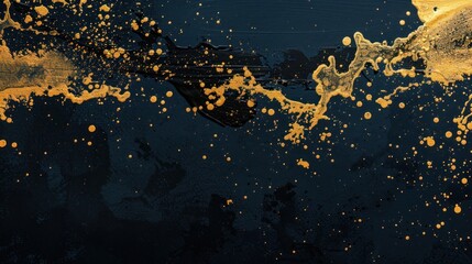 golden splashes on a dark background wallpaper