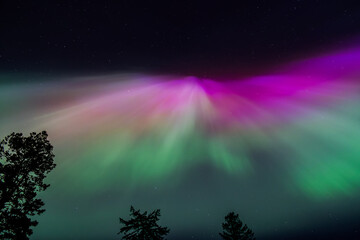 Amazing Aurora Borealis Northern Lights Seen Over Washington State, USA