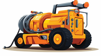 Electric Winch 2d flat cartoon vactor illustration