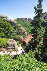 Panoramic view of Meteora Monasteries, Thessaly, Greece