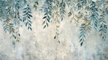 willow branches hanging wallpaper