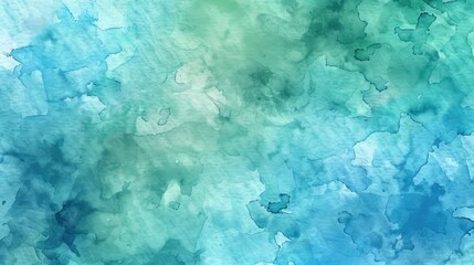 Abstract watercolor paint background by teal color blue and green with liquid fluid texture