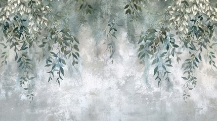 willow branches hanging wallpaper