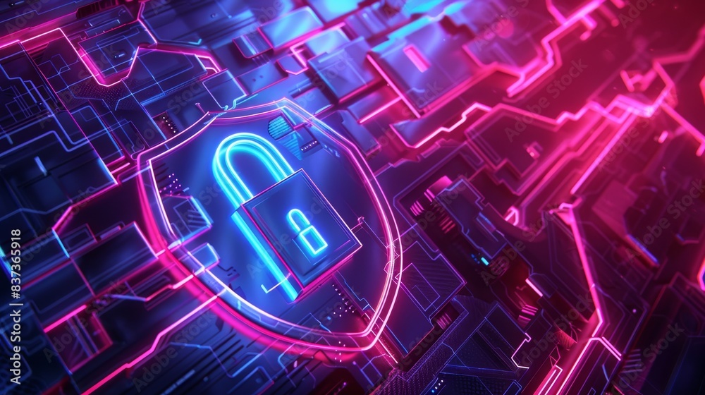 Poster security of the internet network, protection of business and financial transaction data from cyber a