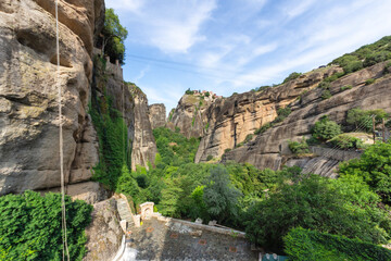 Panoramic view of Meteora Monasteries, Thessaly, Greece