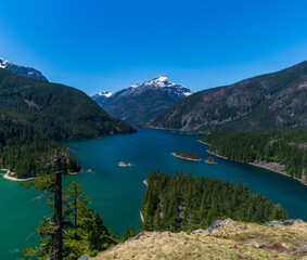 Springtime, Diablo Lake, North Cascades, Washington