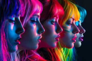 Lgbtq people world illustration generative art