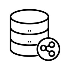 database share icon vector design