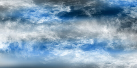 blue sky with clouds, background for poster, cards, wallpaper or texture