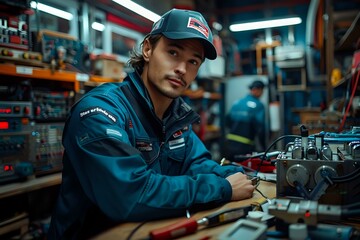 Starter in All Other Industry: Colleagues Working Collaboratively in the Background