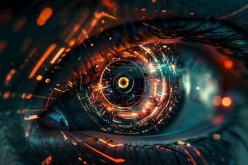 Futuristic High-Tech Eye Design Concept