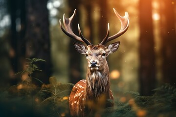 deer in the forest, generative ai