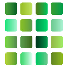 Vector Green color gradients big set background