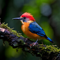 Obraz premium photo of black backed dwarf Kingfisher