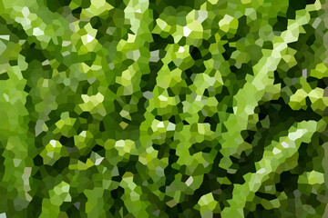 Fototapeta premium Abstract green mosaic. Pixelated texture for creative design, modern art and backgrounds