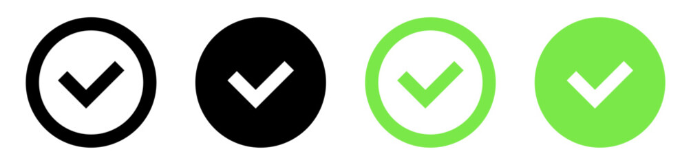 check box icon with correct, accept checkmark icons tick box checked, check list square frame - checkbox symbol approved sign
