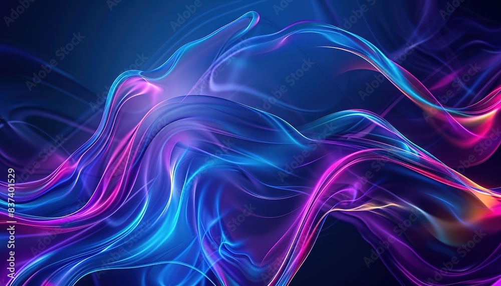 Sticker Abstract light wave Background ,aesthetic, colorful background