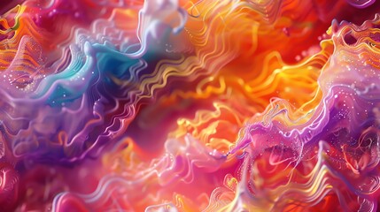 19 Vivid energy fields, emotional waves, bright colors, hyper detailed