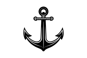 anchor silhouette vector illustration