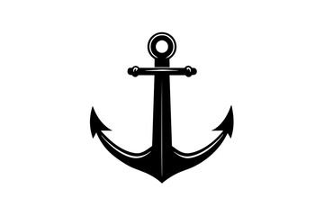 anchor silhouette vector illustration