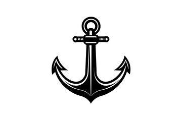 anchor silhouette vector illustration