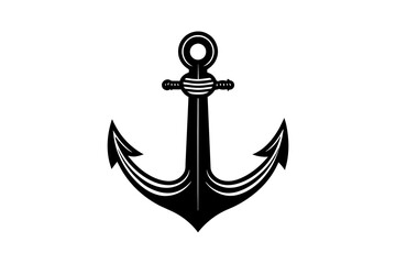 anchor silhouette vector illustration