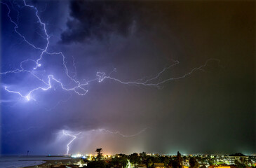 Lightning in the night