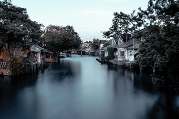Obraz premium A Beautiful Historical Chinese water town