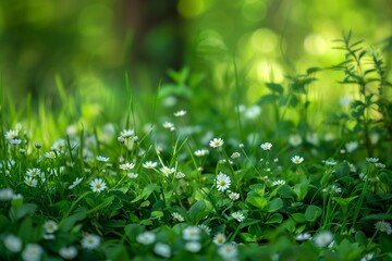 Lush Spring Grass: Nature's Refreshing Verdant Growth