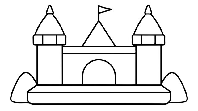 recommend clip art:  Outline of a castle.