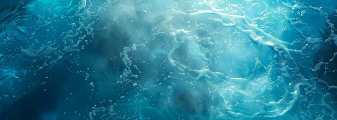 Fototapeta premium Azure water background. Calm blue water surface