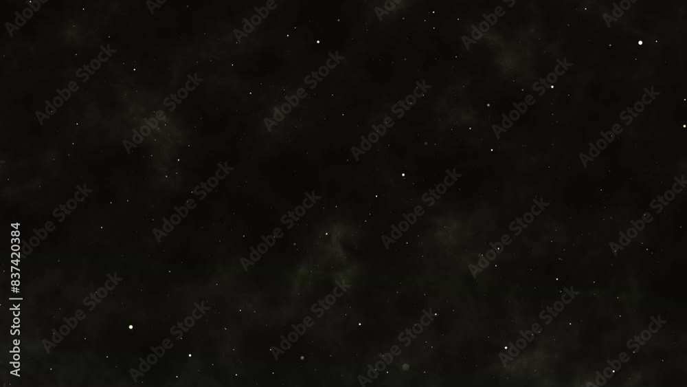 Wall mural black galaxy particles background animation, seamless loop. 4k video