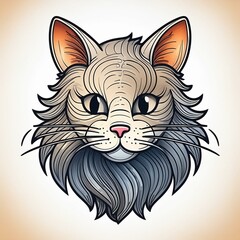 Fototapeta premium cat illustration