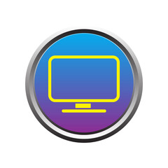 Illustration Vector graphic of monitor icon template