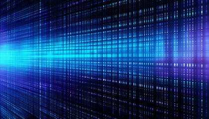 Binary Code Graphic on White Background