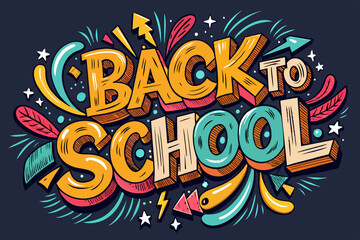 back to school vector illustration