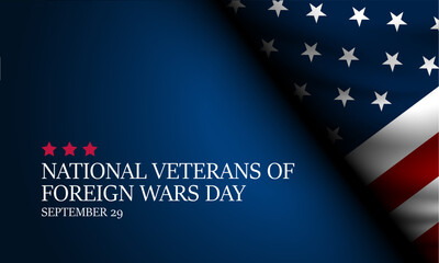 National Veterans Of Foreign Wars Day Background Vector Illustration 