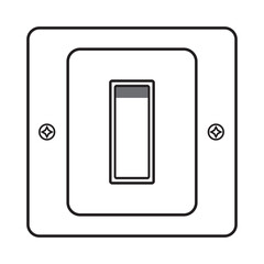 Electric switch icon design