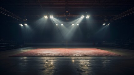 stage stadium with spotlight