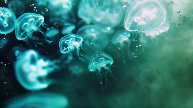 jellyfish in aquarium