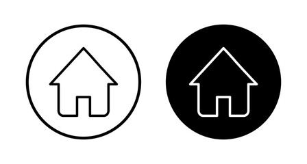 Home icon vector isolated on white background. House vector icon. Address