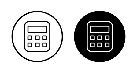 Calculator icon vector isolated on white background. Calculator vector icon. Accounting icon